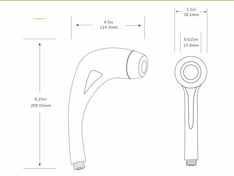 Venice Hand Held High Pressure Massage Shower 